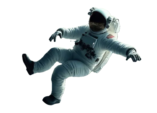 Astronaut floating